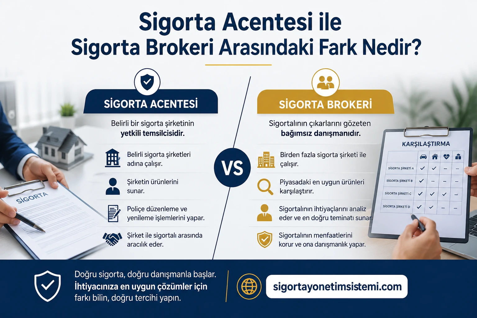 Sigorta Acentesi ile Sigorta Brokeri Arasındaki Fark Nedir?